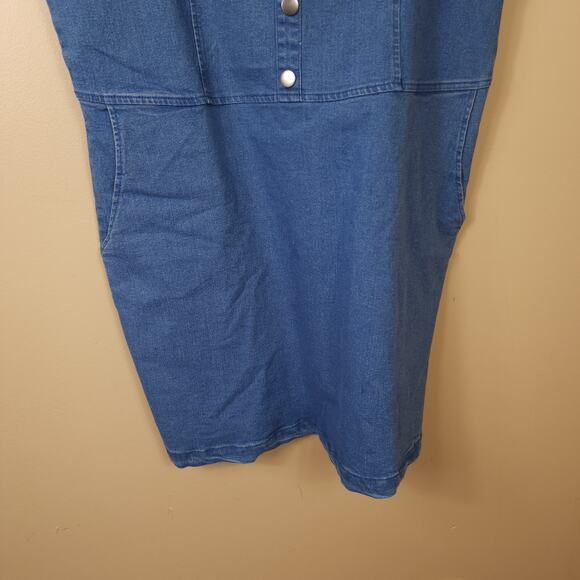 Rue21 Medium Wash Denim A-line Dress Size 2X - Picture 4 of 10